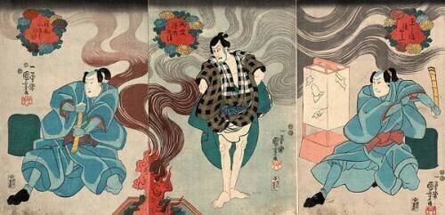 Actors in the Roles of Tamashima Itto Kuniyoshi (Utagawa Kuniyoshi) - Muzeo.com