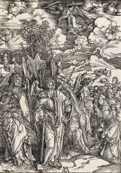 Apocalypse selon Saint Jean - Les 4 anges arrêtant le vent et choisissant les élus (Albrecht Dürer) - Muzeo.com