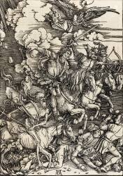 Apocalypse selon Saint Jean - Les 4 cavaliers (Albrecht Dürer) - Muzeo.com