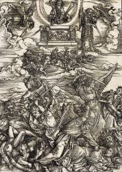Apocalypse selon Saint Jean - Le combat des anges (Albrecht Dürer) - Muzeo.com