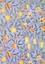 'Blue Fruit' or 'Pomegranate' wallpaper design (William Morris) - Muzeo.com