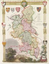 Buckinghamshire with illustrations of Eton College Chapel (English School) - Muzeo.com