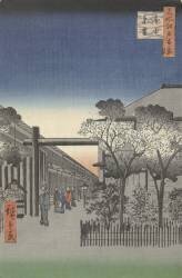 Dawn at the Yoshiwara (Hiroshige) - Muzeo.com