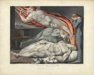 Death of the Strong Wicked Man (William Blake) - Muzeo.com