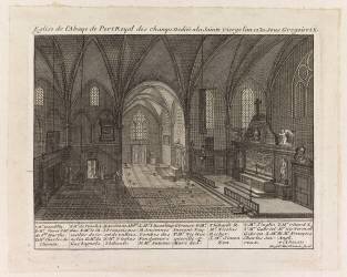 Eglise de l'abbaye de Port-Royal des Champs (Louise-Magdeleine Horthemels) - Muzeo.com