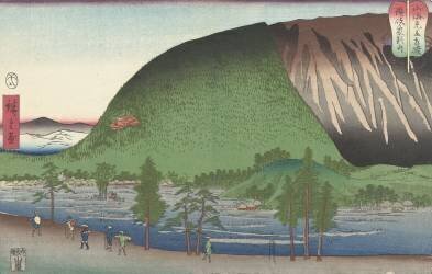 Elephant mountain in Sanuki province (Hiroshige) - Muzeo.com