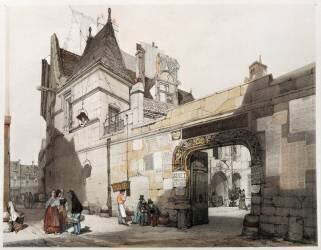 Entrée de l'hôtel des abbés de Cluny (Thomas Shotter Boys) - Muzeo.com
