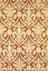 'Fleur-de-Lis', reproduction wallpaper designed by S. Scott and produced by Cole and Sons, for the Houses of Parliament (Augustus Welby Pugin) - Muzeo.com