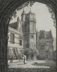 Gravure de l'hôtel de Cluny (Jules van Marcke) - Muzeo.com