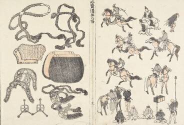 Horse Riders and Harness (Hokusai) - Muzeo.com