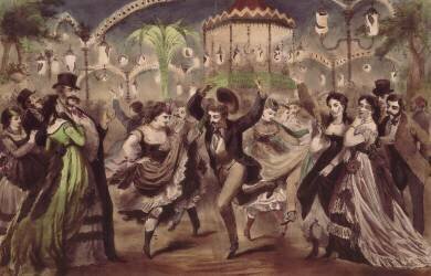 Le bal Mabille en 1867 (Provost A.) - Muzeo.com