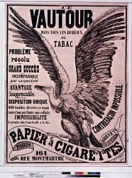 Le Vautour dans tous les bureaux de tabac... Papier à cigarettes (anonymous) - Muzeo.com