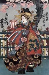 Left Panel from a Japanese Courtesans Triptych (anonymous) - Muzeo.com