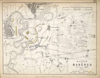 Map of the Battle of Marengo (Alexander Keith Johnston) - Muzeo.com