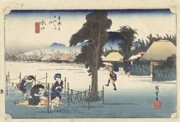 Minakuchi, the famous local product kanpyo (Hiroshige) - Muzeo.com