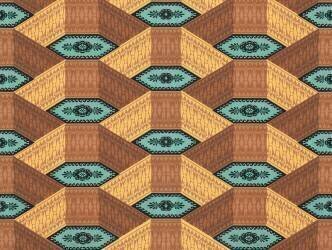 Motif répétitif d'ornements géométriques (anonymous) - Muzeo.com