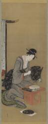 New Year Custom: Wish for a New Year's Auspicious Dream (Hokusai) - Muzeo.com