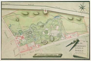 Plan of the Parc Monceau (Lauly) - Muzeo.com