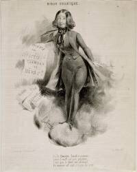 Portrait-charge de George Sand (Alcide-Joseph Lorentz) - Muzeo.com