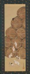 Rats and Rice Bales (Hokusai) - Muzeo.com