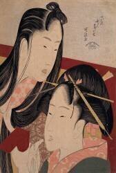 Squeaking a Ground Cherry (Hokusai) - Muzeo.com