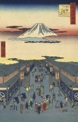 Suruga-cho Street in Tokyo (Hiroshige) - Muzeo.com
