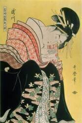 Takigawa from the Tea-House (Kitagawa Utamaro) - Muzeo.com