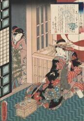 Tale of the Courtesan Shiratama (Utagawa Toyokuni) - Muzeo.com