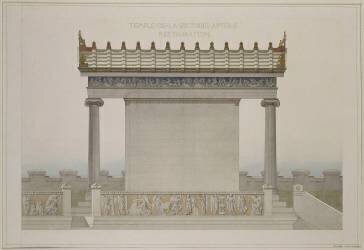 Temple de la Victoire Aptère à Athènes. (Louis Boitte) - Muzeo.com