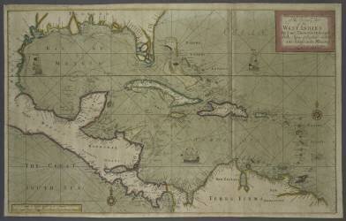Trading map of the West Indies (English School) - Muzeo.com