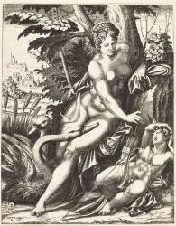 Vénus prenant une flèche (René Boyvin) - Muzeo.com