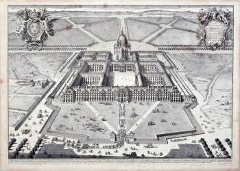 Vue en perspective de l'Hôtel royal des Invalides (Pierre Lepautre) - Muzeo.com