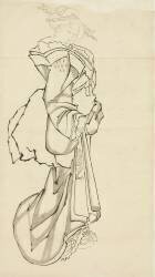 Walking Courtesan (Hokusai) - Muzeo.com