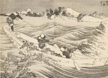Yatsugatake in Shinano Province (Hokusai) - Muzeo.com