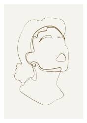 Abstract Face Line Art (Anastasiya) - Muzeo.com