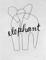 Alphabet pour adulte : Eléphant (Man Ray) - Muzeo.com