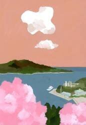 Cherry blossoms and harbors (Hiroyuki Izutsu) - Muzeo.com