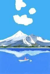 Fishing on the winter lake (Hiroyuki Izutsu) - Muzeo.com
