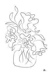 Flower Bouquet White (1x Studio II) - Muzeo.com
