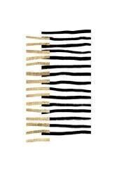 Gold on Black Lines (Anastasia Sawall) - Muzeo.com