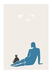 Woman and Cat (1x Studio II) - Muzeo.com