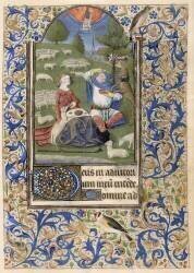 Livre d'heures. Feuillet 6 : l'Annonce aux bergers (Maître François) - Muzeo.com