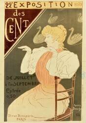 22° [Vingt deuxième] Exposition des Cent de juillet à fin septembre entrée 0F50... (Henry Detouche) - Muzeo.com