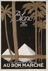 Advertisement for Blanc au Bon Marché - Tuesday 20 January 1924 (anonymous) - Muzeo.com