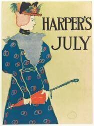Advertising Poster for Harper's New Monthly Magazine (Edward Penfield) - Muzeo.com