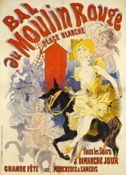Bal Au Moulin Rouge Place Blanche (Jules Chéret) - Muzeo.com