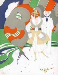 Caricature of Flappers Wearing Furs (Ralph Barton) - Muzeo.com