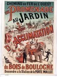 Chemins de fer de l'Ouest. Une promenade au Jardin d'Acclimatation du Bois de Boulogne... (anonymous) - Muzeo.com