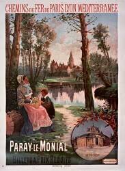 Chemins de Fer de Paris Lyon Méditerranée. Paray-le-Monial. Billets à prix réduits. (Hugo d'Alesi) - Muzeo.com