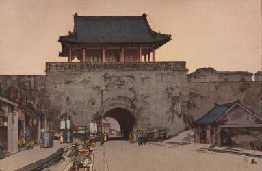 Dainan Gate in Mukden (Hiroshi Yoshida) - Muzeo.com